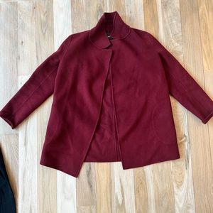 Theory silk/ cashmere coat